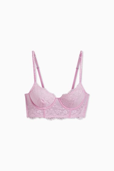 Women - Underwire bra - light violet