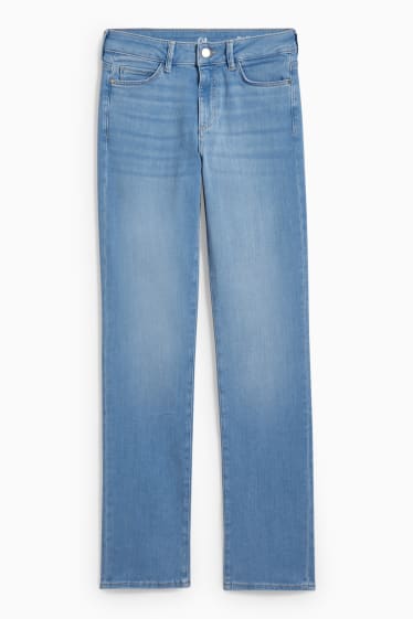 Dámské - Straight jeans - mid waist - džíny - světle modré