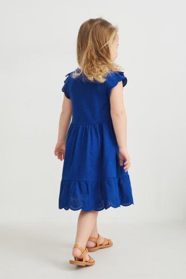 Bambine - Set - vestito e borsa - 2 pezzi - blu scuro