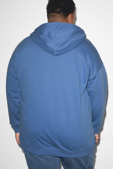 Hombre - Sudadera con cremallera y capucha - azul