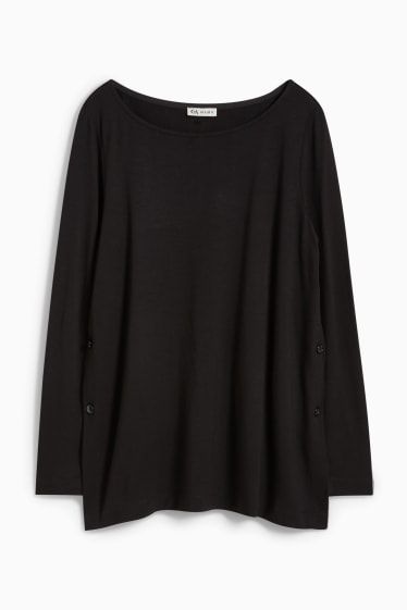 Women - Nursing long sleeve top - black