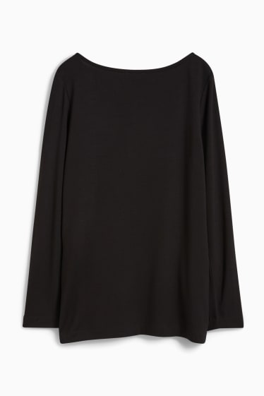 Women - Nursing long sleeve top - black