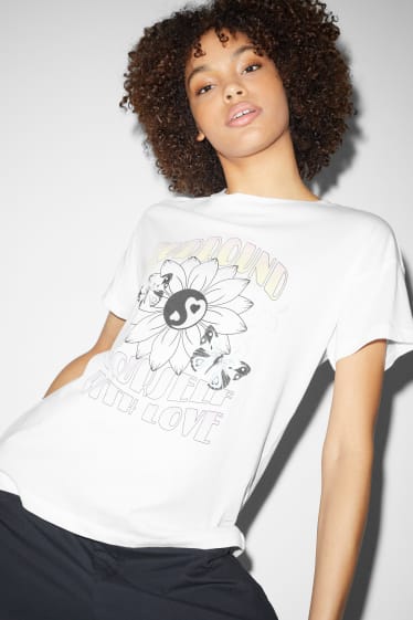 Damen - CLOCKHOUSE - T-Shirt - weiss