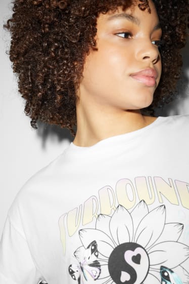 Damen - CLOCKHOUSE - T-Shirt - weiss
