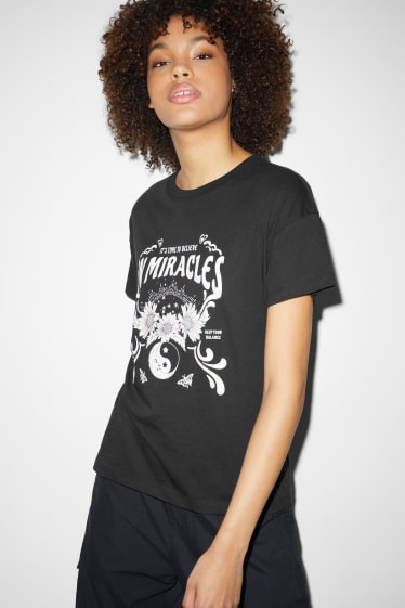 Mujer - CLOCKHOUSE - camiseta - negro