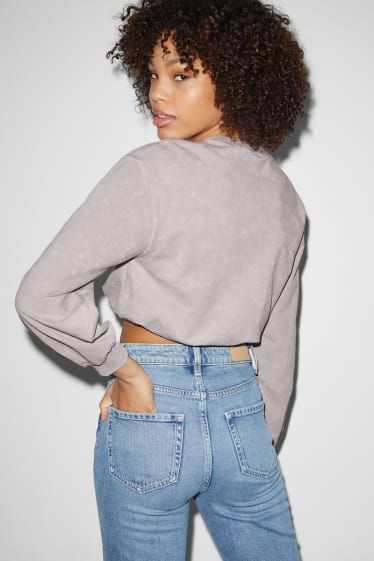 Teens & young adults - CLOCKHOUSE - cropped sweatshirt - light beige