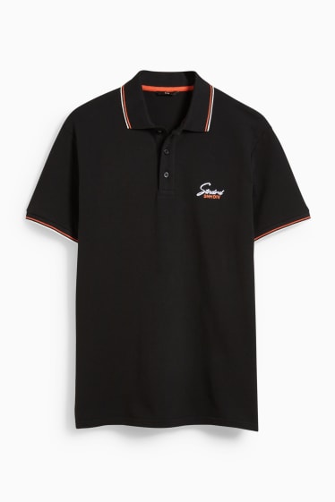 Herren - Poloshirt - schwarz