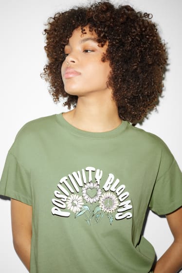 Teens & young adults - CLOCKHOUSE - T-shirt - green