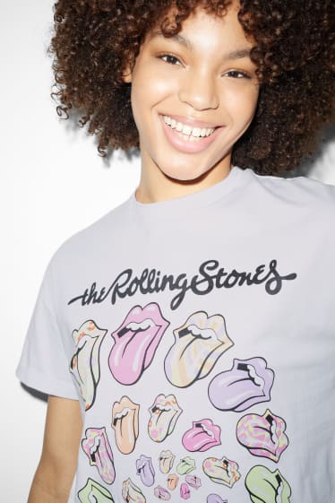 Teens & young adults - CLOCKHOUSE - T-shirt - Rolling Stones - white