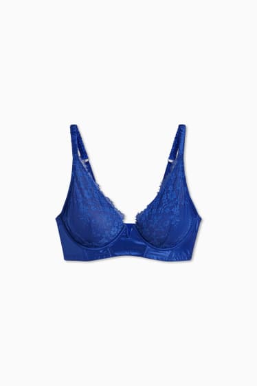 Donna - Reggiseno con ferretti - blu