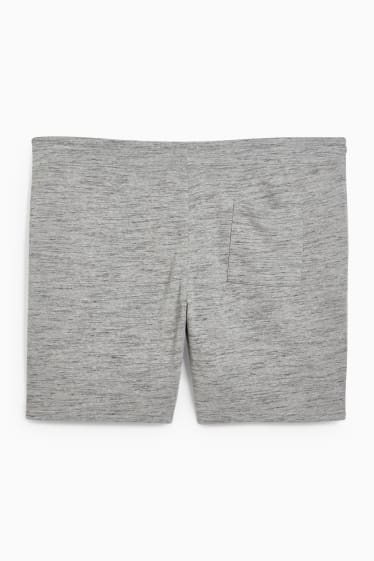 Heren - Sweatshorts - grijs-mix