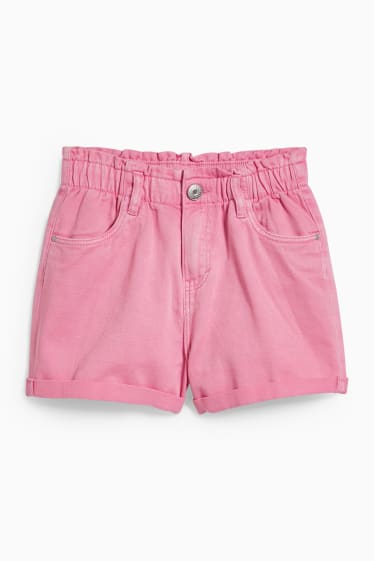 Dětské - Džínové šortky - růžová
