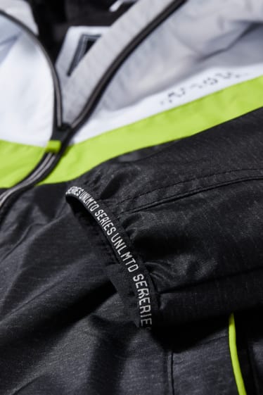 Kinderen: jongens - Jas met capuchon - zwart