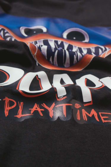 Enfants garçons - Poppy Playtime - haut à manches courtes - noir