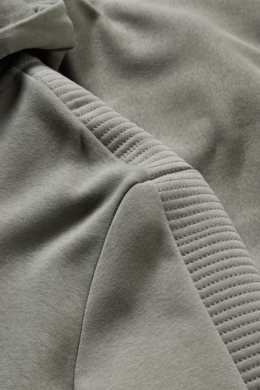 Herren - Sweatjacke mit Kapuze - grau