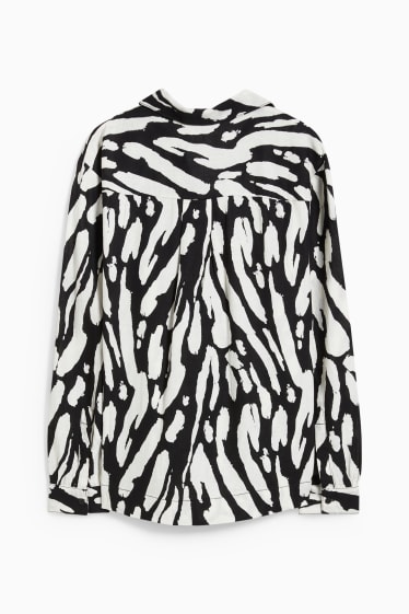 Femmes - Chemisier - à motifs - blanc / noir