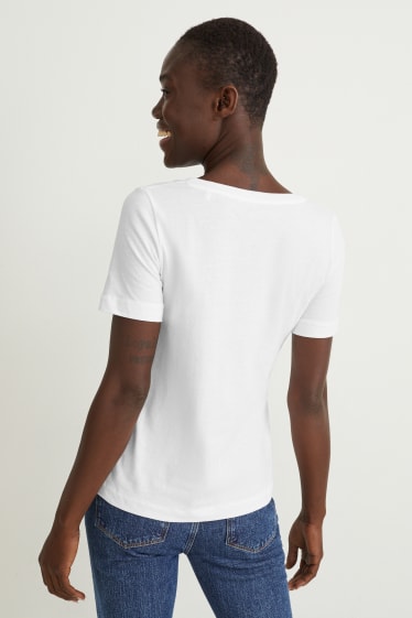 Mujer - Pack de 5 - camisetas - blanco