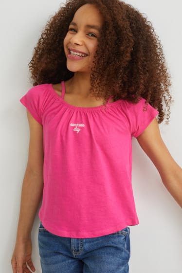 Enfants - Lot de 2 - T-shirts - rose