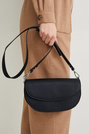 Femmes - Sac à bandoulière avec ceinture amovible - synthétique - noir