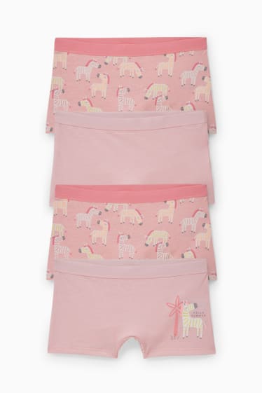 Kinder Mädchen - Multipack 4er - Boxershorts - rosa