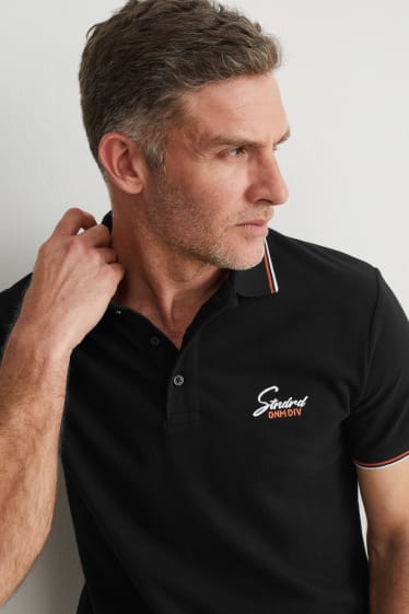 Herren - Poloshirt - schwarz