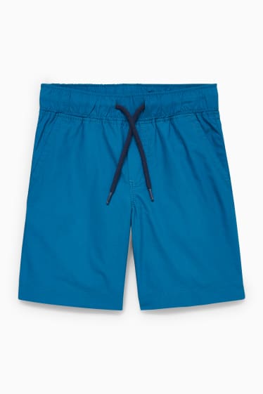 Kinderen: jongens - Set - poloshirt en shorts - 2-delig - licht grijs-mix