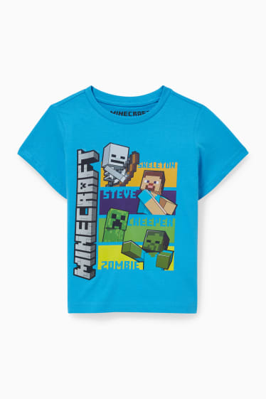 Enfants - Minecraft - pyjashorts - 2 pièces - bleu