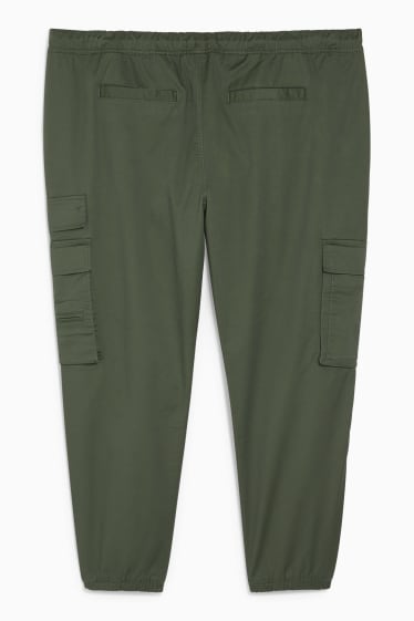 Men - Cargo trousers - slim fit - green