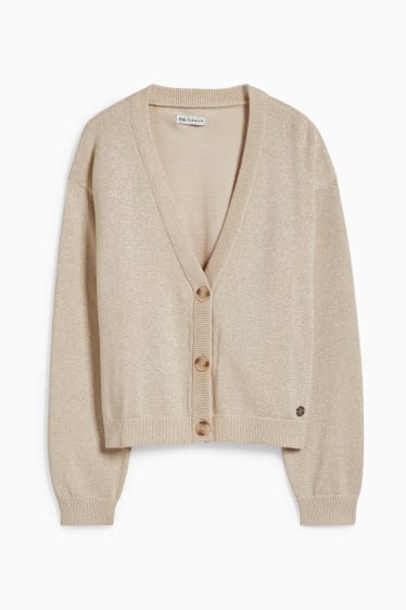 Kinder - Strickjacke - beige