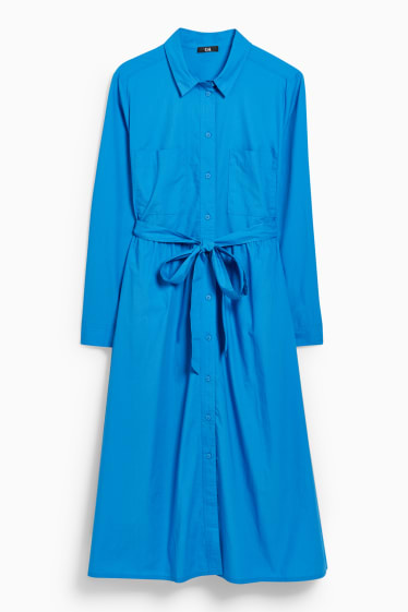 Mujer - Vestido camisero - azul