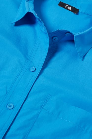 Femmes - Robe chemisier - bleu