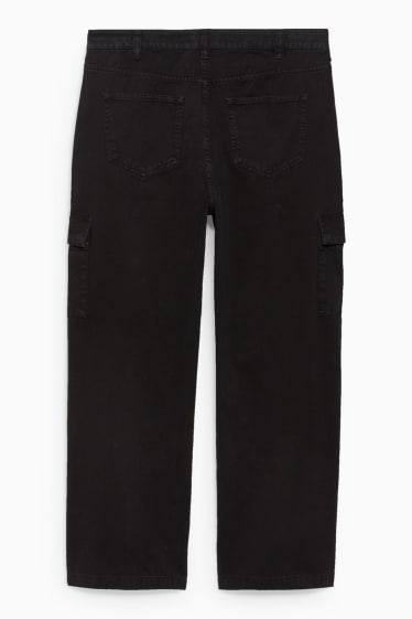 Donna - CLOCKHOUSE - pantaloni cargo - vita alta - nero