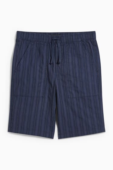 Enfants garçons - Short - à rayures - bleu foncé