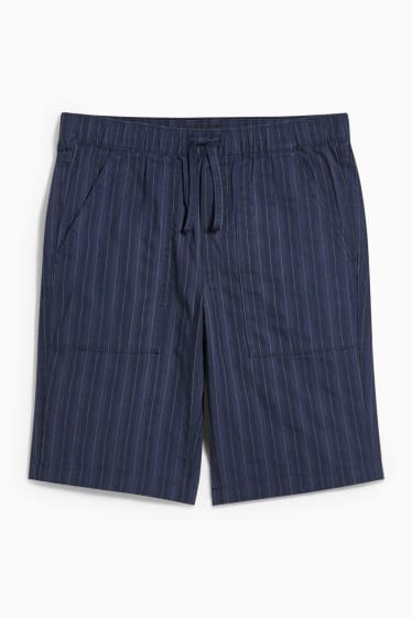 Children - Shorts - striped - dark blue