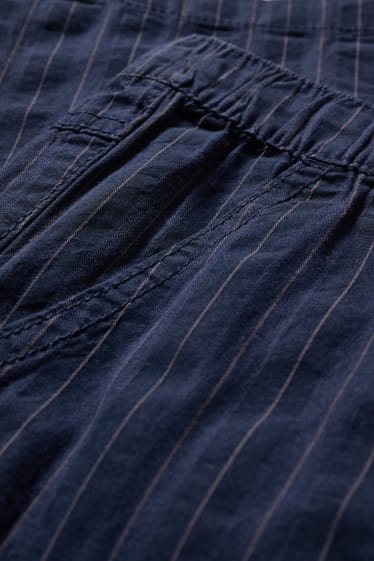 Enfants garçons - Short - à rayures - bleu foncé