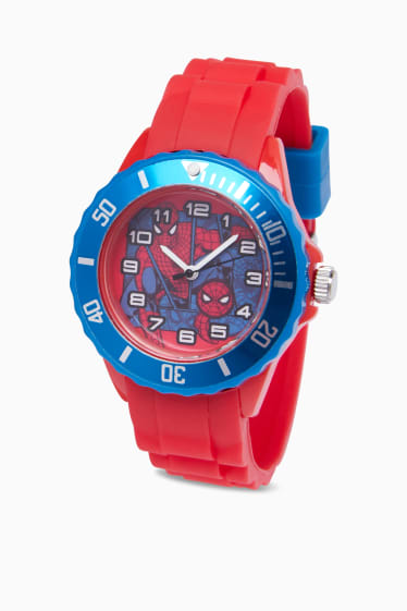 Kinder Jungen - Spider-Man - Armbanduhr - rot
