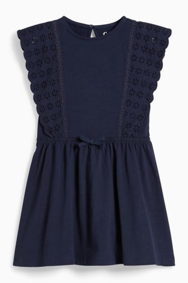 Kinder Mädchen - Kleid - dunkelblau