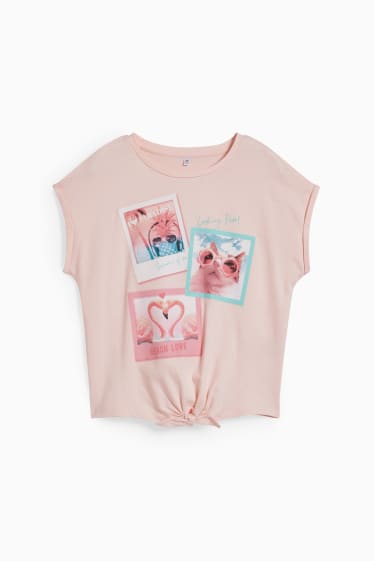 Bambine - Pigiama corto - 2 pezzi - rosa