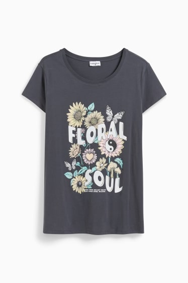 Femmes - CLOCKHOUSE - T-shirt - gris foncé