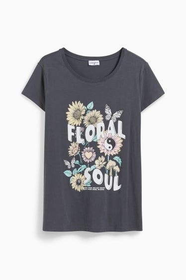 Donna - CLOCKHOUSE - t-shirt - grigio scuro