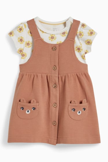 Babys - Baby-outfit - 2-delig - lichtbruin