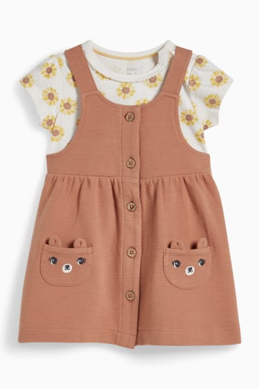 Babys - Baby-Outfit - 2 teilig - hellbraun