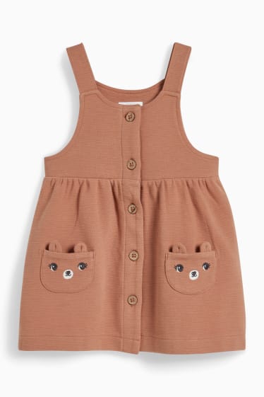 Baby Mädchen - Baby-Outfit - 2 teilig - hellbraun