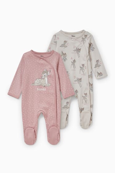 Baby Mädchen - Bambi - Baby-Pyjama - 2 teilig - rosa