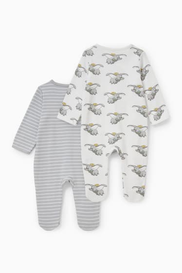 Babys - Multipack 2er - Dumbo - Baby-Schlafanzug - grau