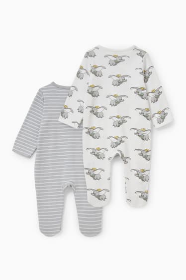 Unisex - Multipack of 2 - Dumbo - baby sleepsuit - gray