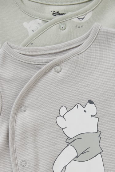 Baby Boys - Multipack of 2 - Winnie the Pooh - baby sleepsuit - mint green