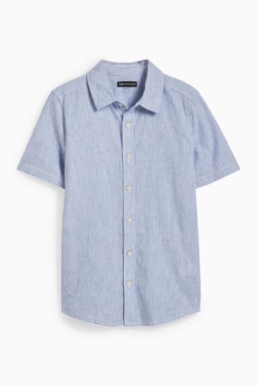 Bambini - Camicia - blu / bianco