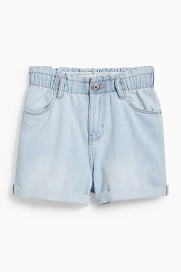 Kinder - Jeans-Shorts - hellblau