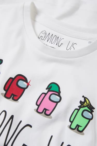 Enfants garçons - Among Us - T-shirt - blanc